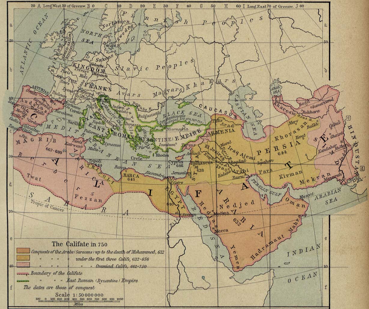 The Growth of Caliphate until 750 CE
