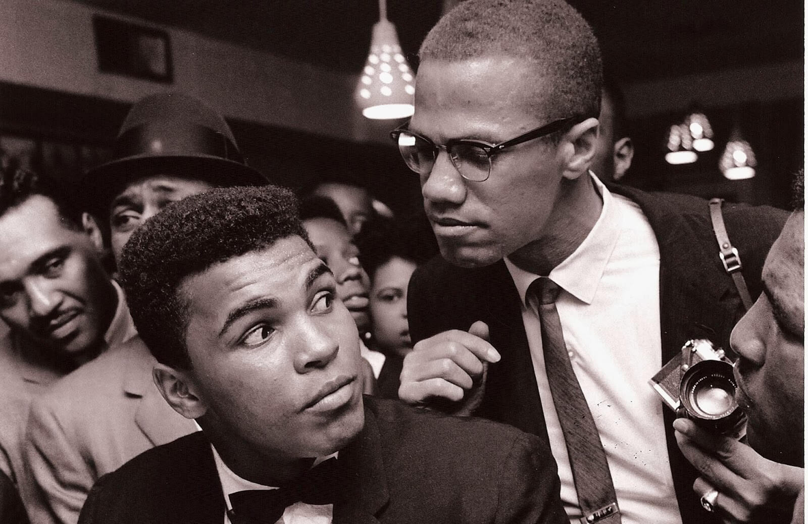 Muhammad Ali with Malcolm X (New York, 1963)