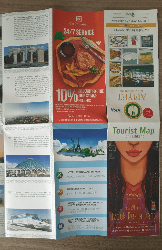 Tashkent Tourism Map